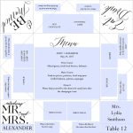 Printable Wedding Program/Menu/Escort Card Cootie | Etsy With Printable Escort Cards Template