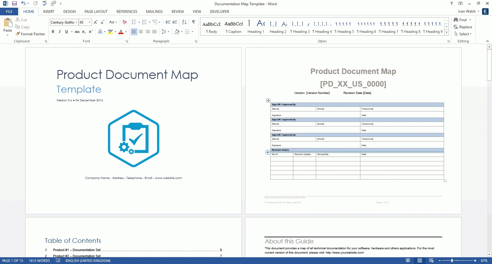 Product Document Map Template (Ms Word) – Templates, Forms, Checklists Intended For Information Mapping Word Template