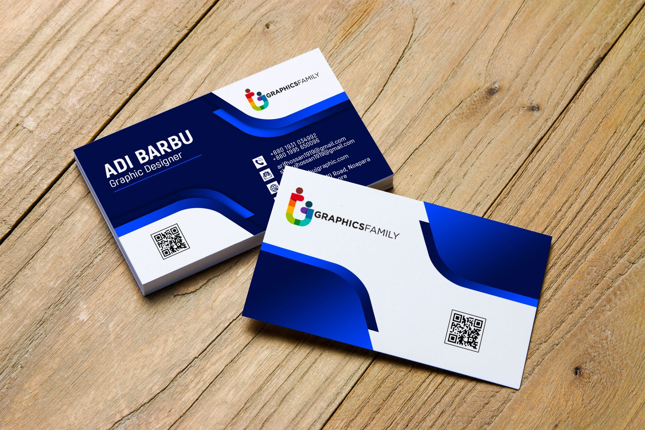 Professional Business Card Design Free Psd Download - Graphicsfamily In Free Psd Visiting Card Templates Download