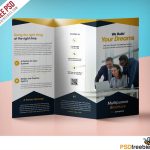 Professional Corporate Tri Fold Brochure Free Psd Template – Download Psd In Professional Brochure Design Templates