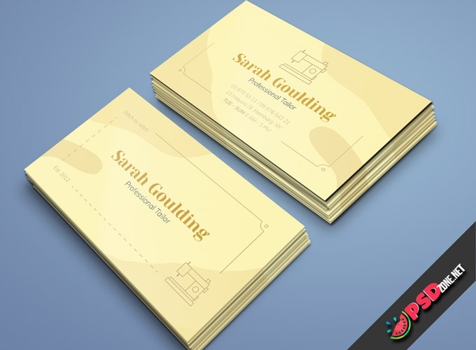 Professional Tailor Business Card Template Free – Psd Zone Regarding Free Psd Visiting Card Templates Download