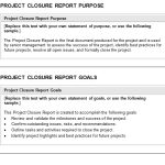Project Closure Report Example Pdf Intended For Wrap Up Report Template