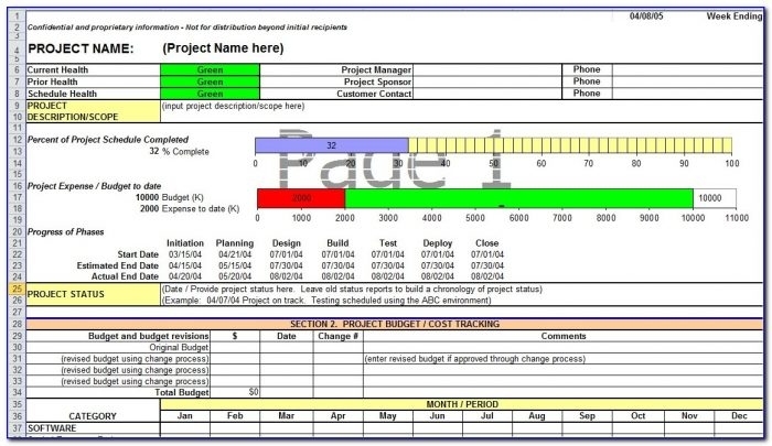 Project Status Report Template In Excel Project Status Report Template Inside Project Status Report Template Excel Download Filetype Xls