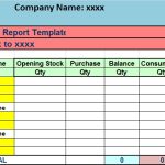 Purchase Report Template: 6 Monthly Purchase Report Format In Excel 70018 Pertaining To Stock Report Template Excel
