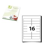 Q Connect Multipurpose Labels 99.1X34Mm 16 Per Sheet White Kf26053 With Word Label Template 16 Per Sheet A4