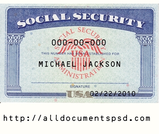 Quality Editable Social Security Card Template - Netwise Template intended for Editable Social Security Card Template