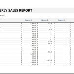 Quarterly Sales Report Template For Excel | Excel Templates In Excel Sales Report Template Free Download