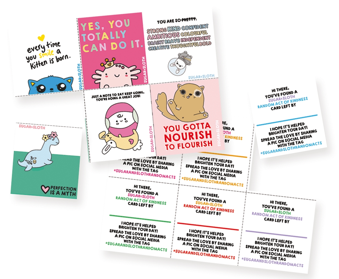 Random Act Of Kindness Printable Cards - Sugar &amp; Sloth with Random Acts Of Kindness Cards Templates