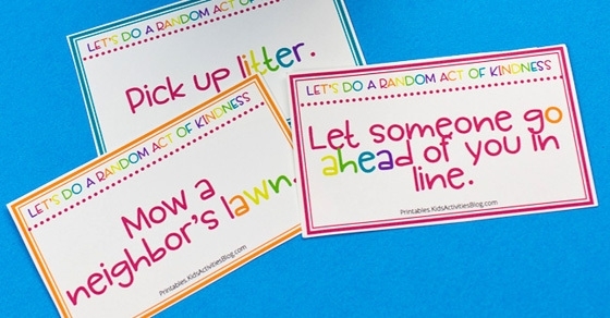 Random Acts Of Kindness Cards For Kids: 40 Free Printable Cards With Regard To Random Acts Of Kindness Cards Templates