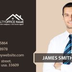 Real Estate Business Cards Template 17 | Business Cards Template 17 With Real Estate Agent Business Card Template