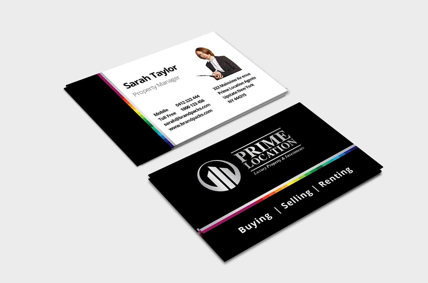 Realtor Business Card Template In Psd, Ai & Vector – Brandpacks Within Buisness Card Templates