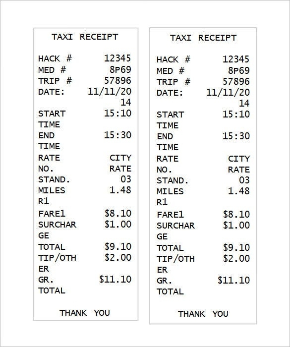 Receipt Template - 122+ Free Printable Word, Excel, Pdf Format | Free with Fake Credit Card Receipt Template