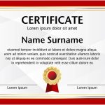 Red Border Certificate Template 1222721 Vector Art At Vecteezy With Award Certificate Border Template