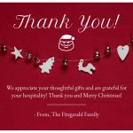 Red Christmas Thank You Card Template Regarding Christmas Thank You Card Templates Free