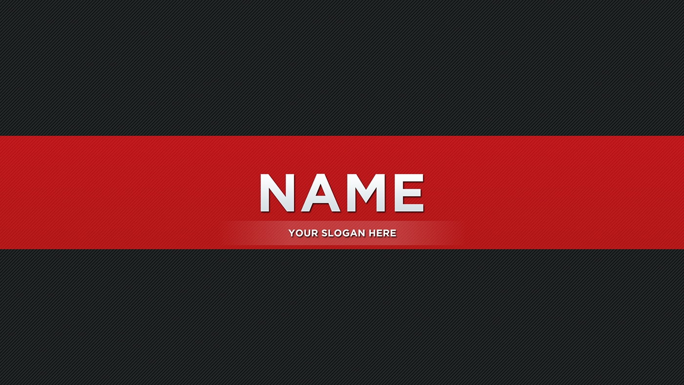 Red Youtube Banner On Behance For Youtube Banners Template