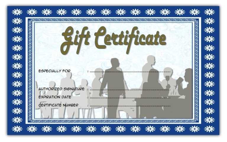 Restaurant Gift Certificate Template Free [7+ Best 2018 Designs] intended for Restaurant Gift Certificate Template