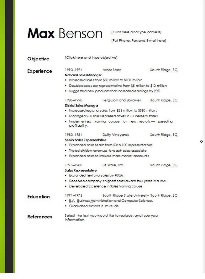 Resume Templates Microsoft Word 2010 – Digitalscope Throughout How To Find A Resume Template On Word