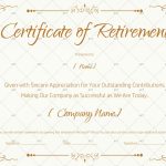 Retirement Certificate Template – Printable – Gct Regarding Retirement Certificate Template