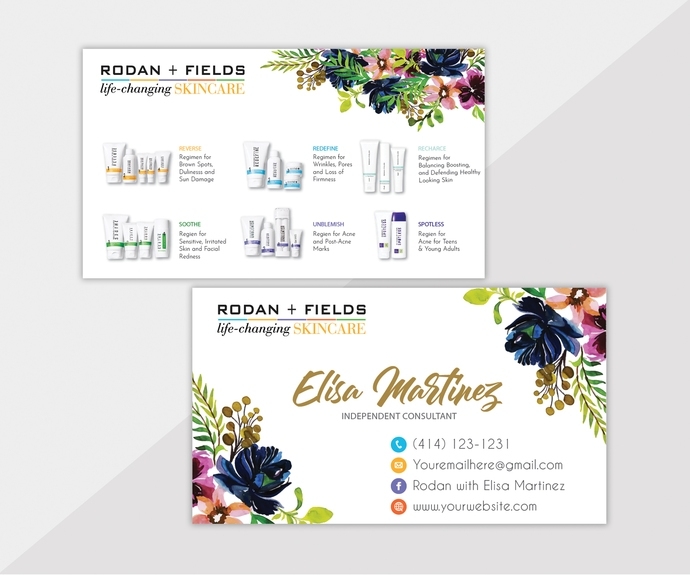 Rodan And Fields Business Cards – Professional Traditional Skin Care With Regard To Rodan And Fields Business Card Template