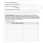 Safety Training Acknowledgment Form Printable Pdf Download For Fall Protection Certification Template