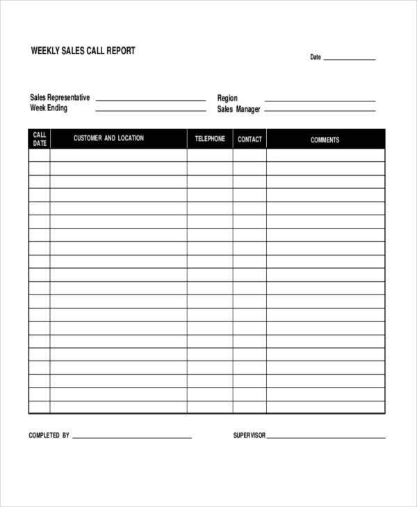 Sales Call Report Template – 12+ Free Word, Pdf, Apple Pages, Google Pertaining To Sales Visit Report Template Downloads