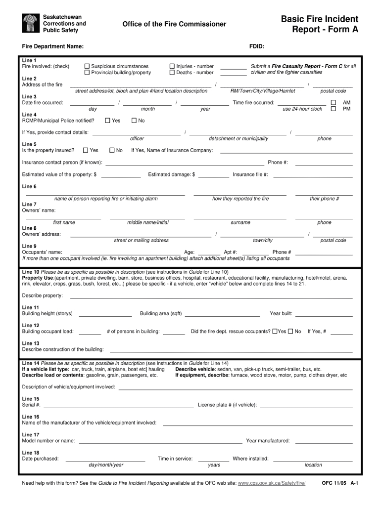 Sample Fire Investigation Report Template In Sample Fire Investigation Report Template