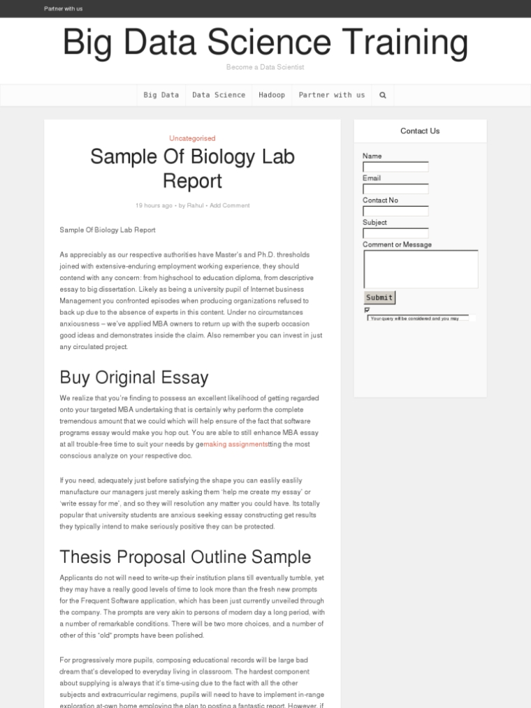 Sample Lab Report Biology | Classles Democracy Within Biology Lab Report Template