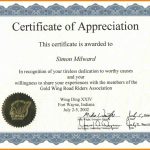 Sample Wording Certificates Appreciation Templates | Qualads With In Appreciation Certificate Templates