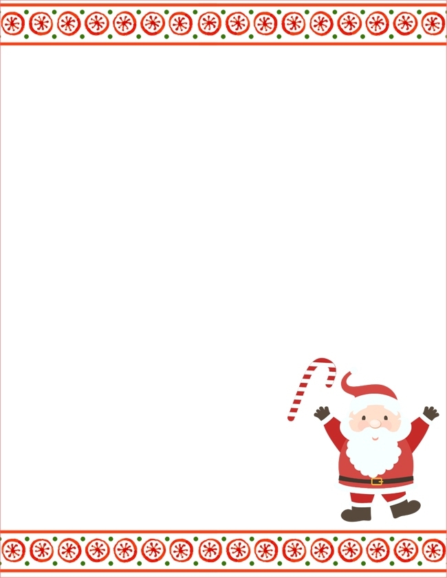 Santa Letter Template | Free Word Templates Throughout Blank Letter From Santa Template