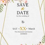 Save The Date Invitation Templates – Editable With Ms Word | Beeshower In Save The Date Template Word
