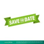Save The Date Template Vector/Illustration Stock Vector – Illustration Intended For Save The Date Banner Template