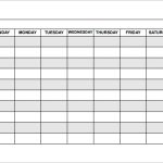 Schedule Template Free – Printable Schedule Template For Printable Blank Daily Schedule Template