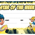School Certificate | Star Of The Week Award Certificate For Teachers Throughout Star Of The Week Certificate Template