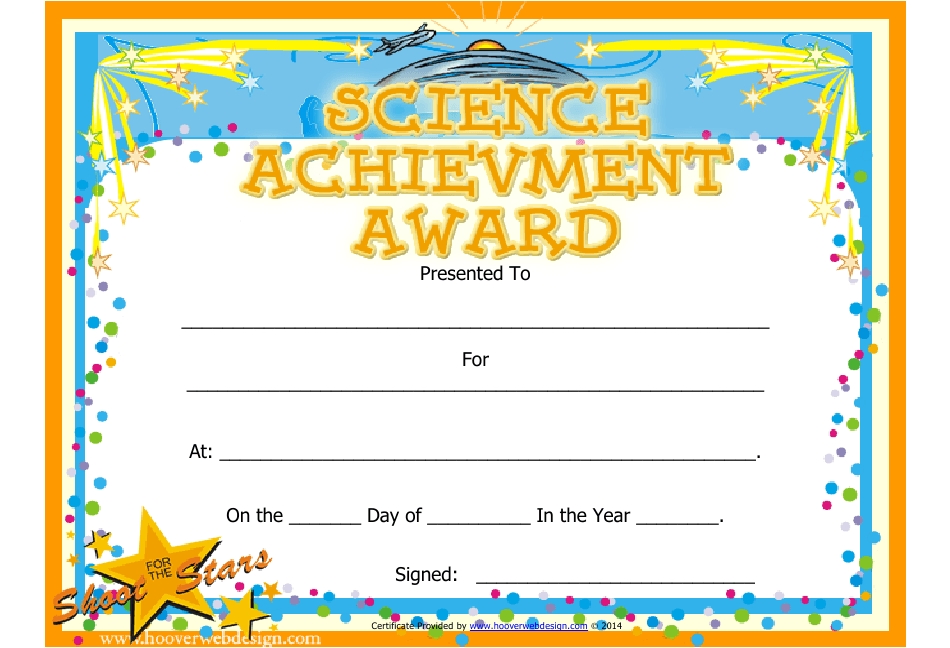 Science Achievement Award Certificate Template Download Printable Pdf regarding Certificate Of Achievement Template For Kids