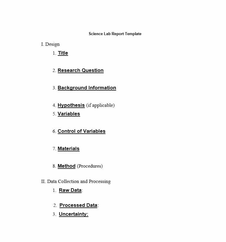 Science Lab Report Template | Mt Home Arts regarding Science Experiment Report Template
