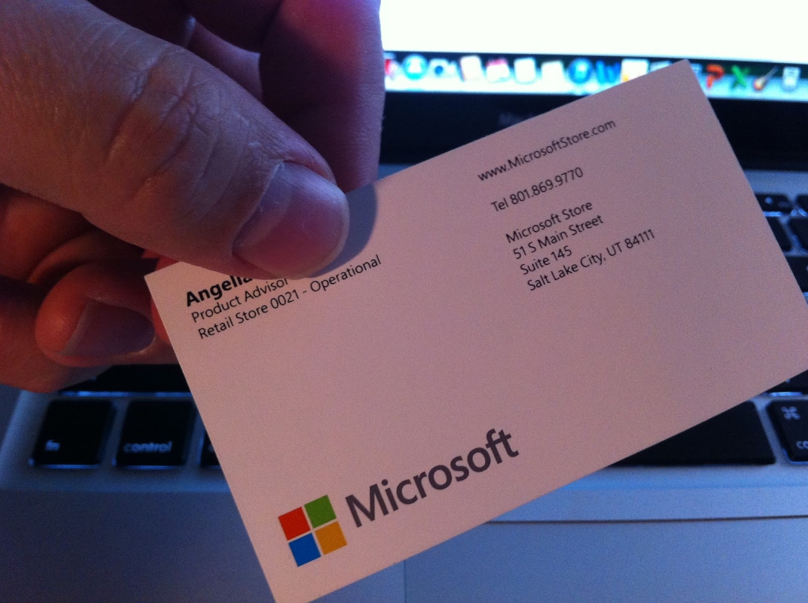 Scotty Watty Doodle All The Day: Microsoft Store Vs. Apple Store Regarding Ibm Business Card Template