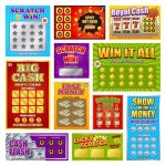 Scratch Off Lottery Ticket Vector Design Template Stock Vector Throughout Scratch Off Card Templates