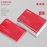 Simple It Service Business Card Template | Free & Premium Templates Regarding Plain Business Card Template