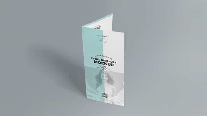 Slick Free 2 Fold Brochure Mockup Psd » Css Author Throughout 2 Fold Brochure Template Psd