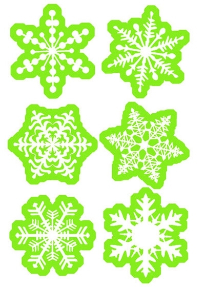 Snowflake Ornaments - Craft Found for Blank Snowflake Template