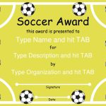 Soccer Award Certificate Template Download Fillable Pdf | Templateroller in Soccer Certificate Template Free