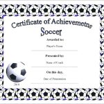 Soccer Award Certificate Template | Templates Example Pertaining To Soccer Certificate Templates For Word