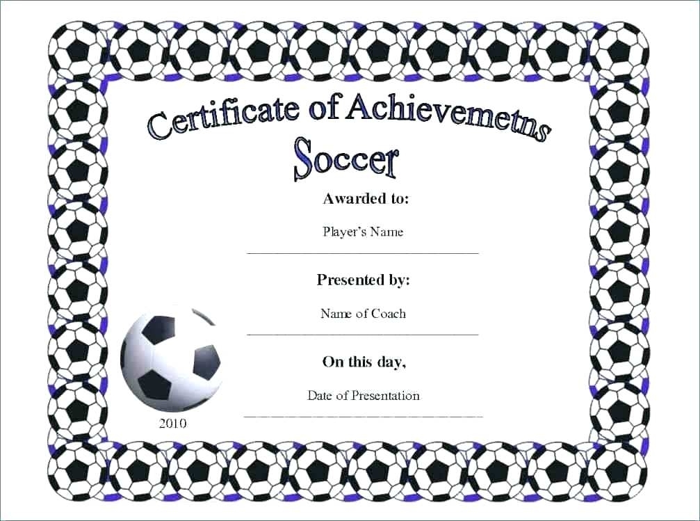 Soccer Award Certificate Template | Templates Example Pertaining To Soccer Certificate Templates For Word