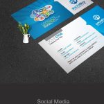 Social Media Business Card Corporate Identity Template #73658 with regard to Media Id Card Templates