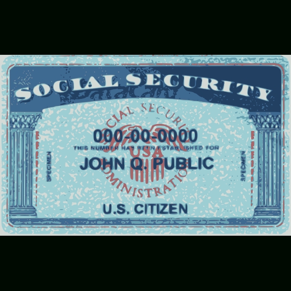 Social Security Card | Free Svg Throughout Social Security Card Template Free