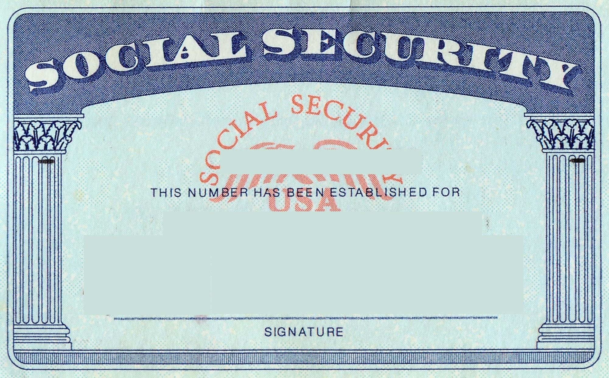 Social Security Card Template Front And Back Free : Social Security Regarding Fake Social Security Card Template Download