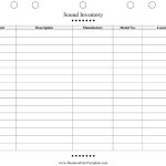Sound Inventory Template Download Printable Pdf | Templateroller with regard to Sound Report Template