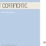 Spa Gift Certificates intended for Massage Gift Certificate Template Free Printable