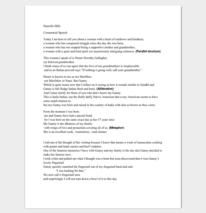 Speech Outline Template – 38+ Samples, Examples And Formats Regarding Speech Outline Template Word