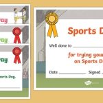 Sports Day Certificate Template (Teacher Made) Inside Sports Day Certificate Templates Free